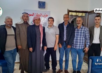 حزب الوطن السوري في منبج يستقبل شخصيات مدنية وعشائرية ويؤكد على لم الشمل الوطني