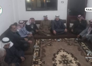 مكتب شؤون العشائر في حزب الوطن السوري يشارك بصلح عشائري