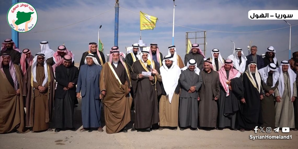 الشيخ محمد عبود السلطان يلقي بيان شيوخ ووجهاء الجزيرة حول عميلة “الأمن الدائم”