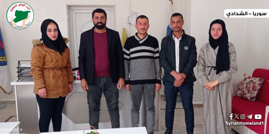 حزب الوطن السوري يزور مشفى الشعب في الشدادي
