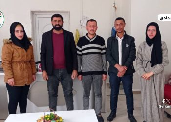 حزب الوطن السوري يزور مشفى الشعب في الشدادي