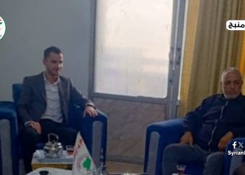 حزب الوطن السوري يستقبل وفد من مجلس منبج العسكري في مقره