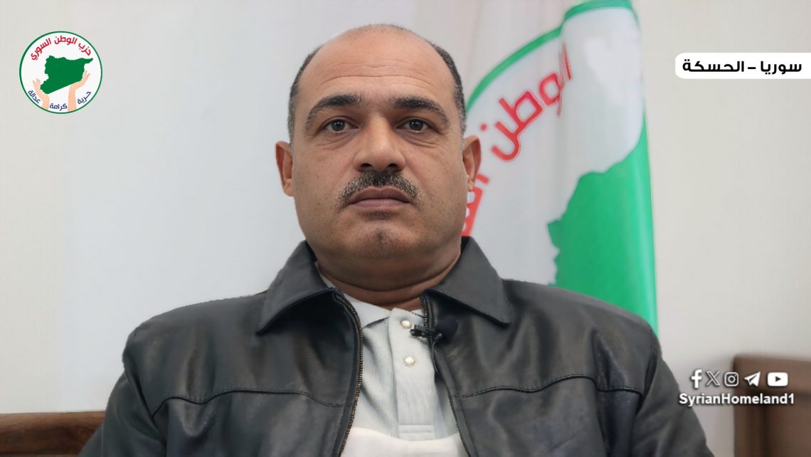 ثابت الجوهر: على السوريين أن يتوافقوا سياسياً ويتكاتفوا لبناء البلد