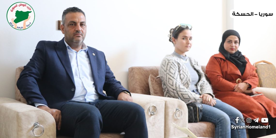لجنة التنظيم والسلم الأهلي في حزب الوطن السوري تجتمع مع نظيرتها في حزب المحافظين لوضع خطة عمل مشتركة