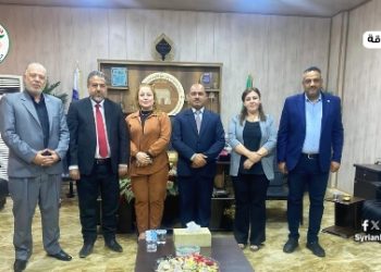وفد من قيادة حزب الوطن السوري يزور المجلس التنفيذي في الرقة