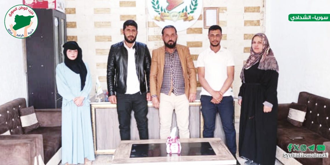 لتعزيز التنسيق .. مكتب الشباب في حزب الوطن السوري يزور حزب البناء والتطوير السوري في الشدادي