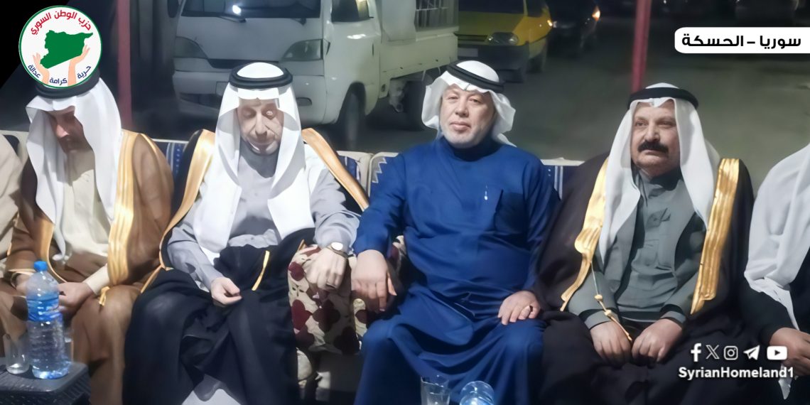 مكتب شون العشائر في حزب الوطن السوري يساهم في حل نزاع بين قبيلتي الموالي والعكيدات