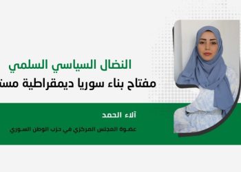 النضال السياسي السلمي مفتاح بناء سوريا ديمقراطية مستقرة
