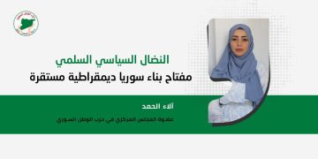 النضال السياسي السلمي مفتاح بناء سوريا ديمقراطية مستقرة