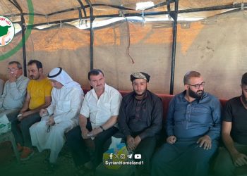 حزب الوطن السوري يشارك في صلح عشائري بين عشيرتي الكابارا الكردية والحسون العربية