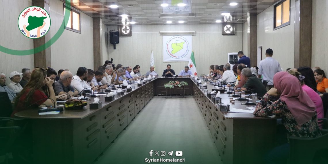 وفد من حزب الوطن السوري يشارك في ندوة حوارية نظمها مجلس سوريا الديمقراطية