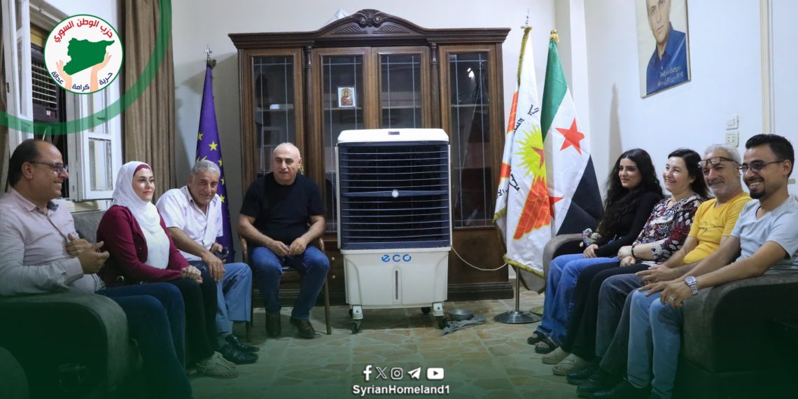 وفد من حزب الوطن السوري يزور حزب الاتحاد السرياني لتعزيز العلاقات والتأكيد على وحدة الصف السوري