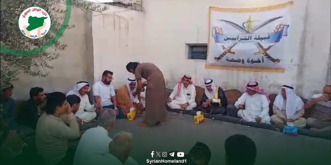 الشيخ عبدالرزاق الملحم يشارك في صلح عشائري بحي غويران.