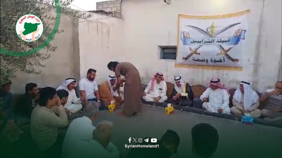 الشيخ عبدالرزاق الملحم يشارك في صلح عشائري بحي غويران.