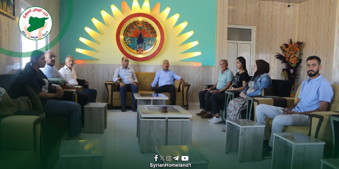 حزب الوطن السوري يزور البيت الإيزيدي في الجزيرة.