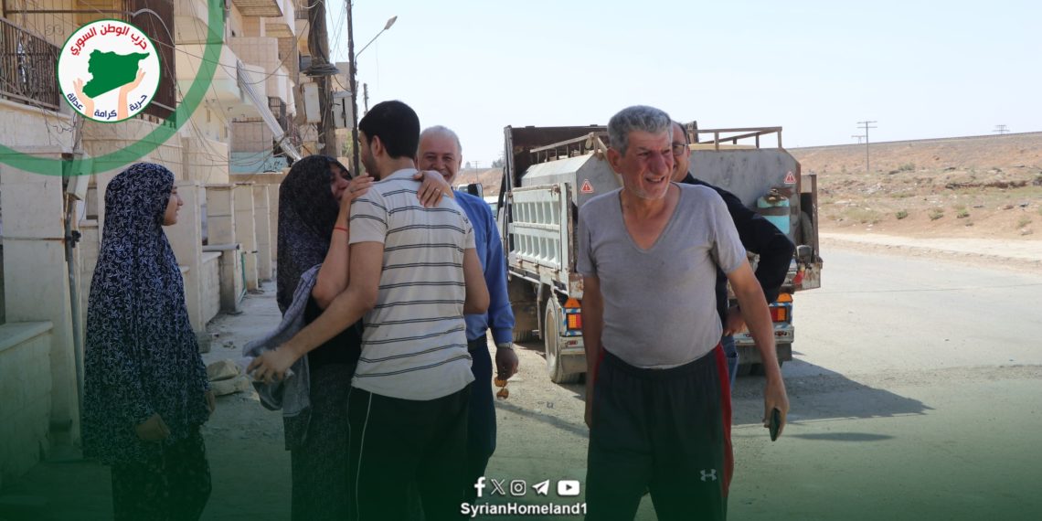 الإفراج عن الدفعة الأولى من الموقوفين بجهود مشتركة بين حزب الوطن السوري وشيوخ ووجهاء العشائر