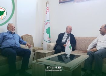 الأمين العام لحزب الوطن السوري يستقبل رئيس التيار السوري الإصلاحي شكري الشيخاني