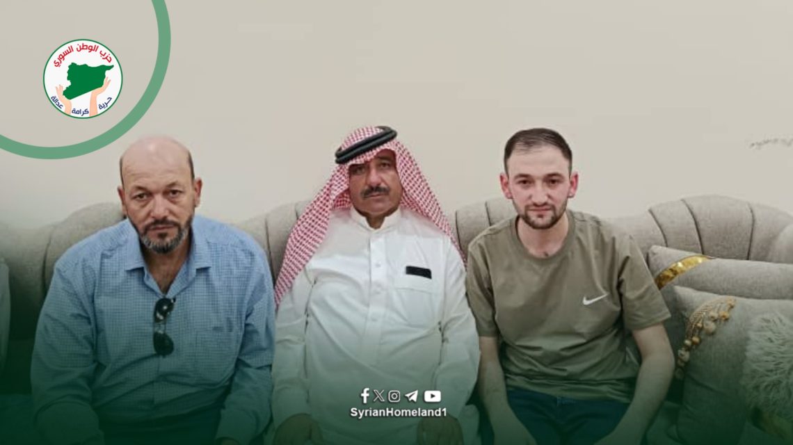 الإفراج عن دفعة ثانية من الموقوفين بجهود مشتركة بين حزب الوطن السوري وشيوخ العشائر