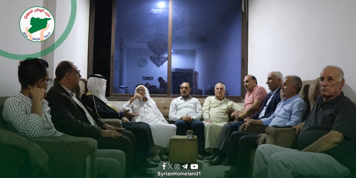 وفد من حزب الوطن السوري يزور مجلس العشائر الكردية