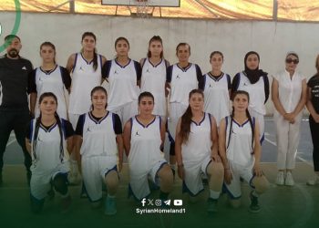 وفد من حزب الوطن السوري يحضر بطولة كرة السلة ويؤكّد اهتمامه بالرياضة والشباب