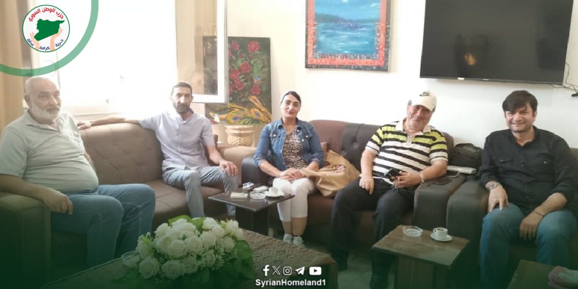 وفد من حزب الوطن السوري يزور المجلس الثقافي في الرقة