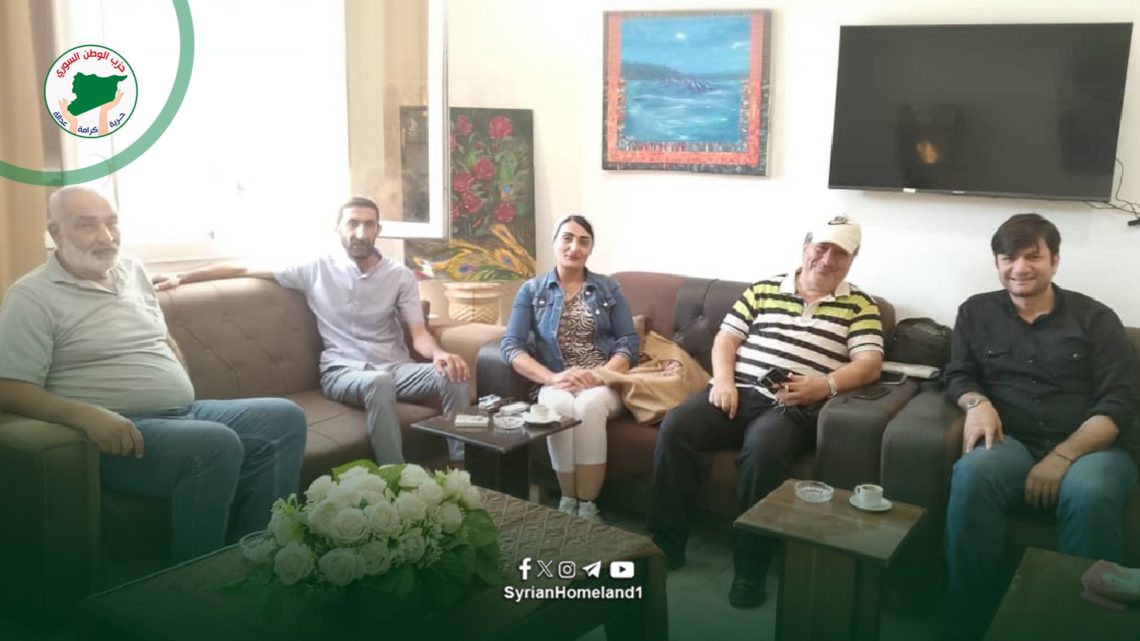 وفد من حزب الوطن السوري يزور المجلس الثقافي في الرقة