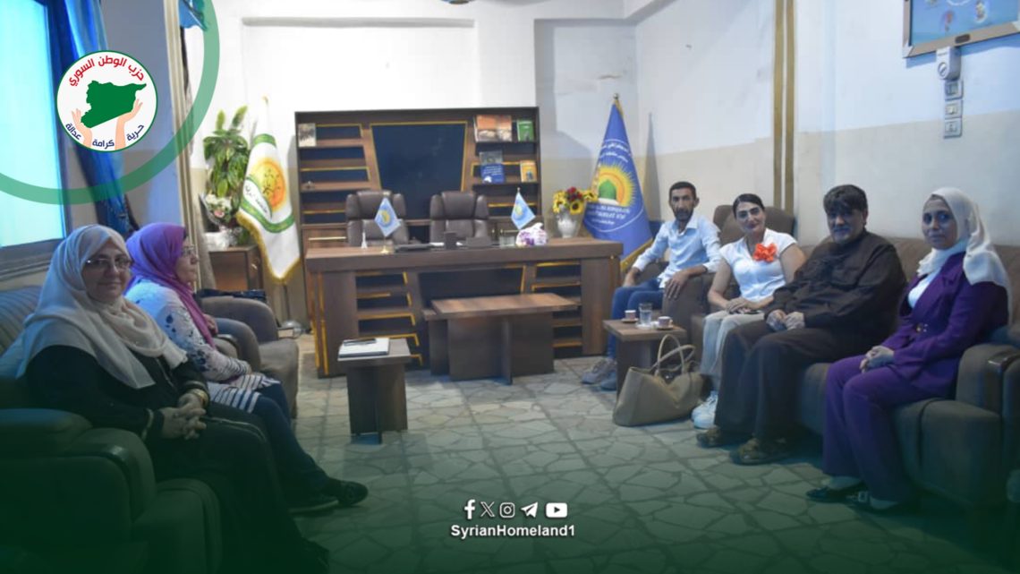 وفد حزب الوطن يزور مؤتمر الإسلام الديمقراطي في الرقّة لتعزيز التّآخي