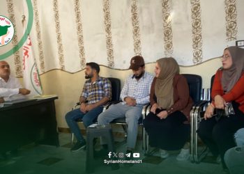 لقاء تنظيمي يجمع قيادة حزب الوطن السوري والمنتسبين في مدينة الطبقة