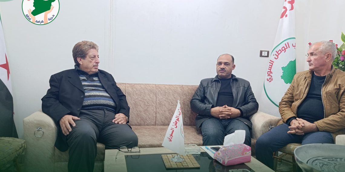 حزب سوريا المستقبل يزور حزب الوطن السوري، ويناقشان ملفّات سياسيّة هامّة