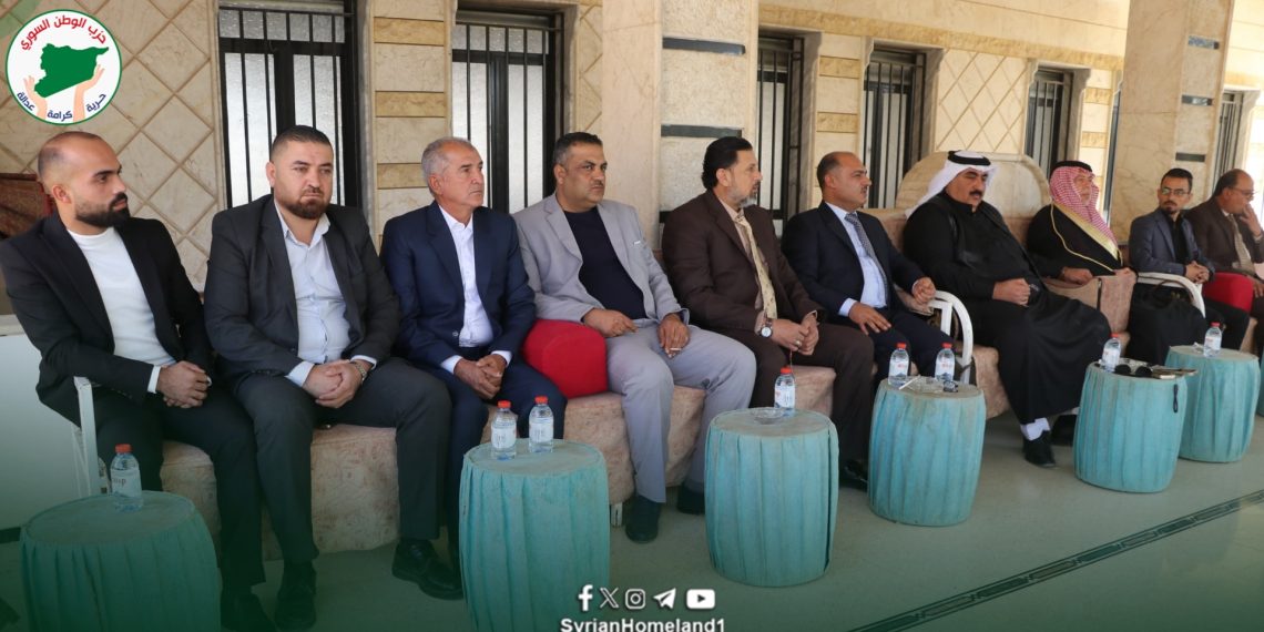 زيارة هامّة للشيخ مانع حميدي الجربا في قصر العلا