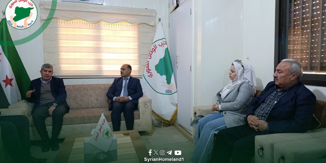 حزب الوطن السّوري يستقبل وفداً من مسد لمناقشة أبرز المستجدّات السّياسية في سوريا