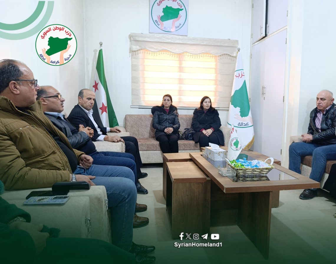 حزب الوطن السّوري يستقبل وفداً من حزب الاتّحاد السّرياني بمناسبة مرور أعياد الفطر ونوروز