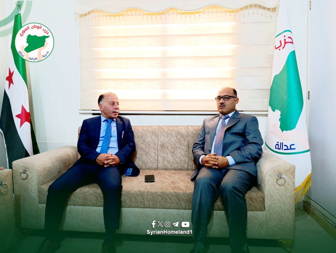حزب الوطن السّوري يناقش مع وفد من الحزب الآشوري الدّيمقراطي أبرز المستجدّات السّياسيّة في سوريا