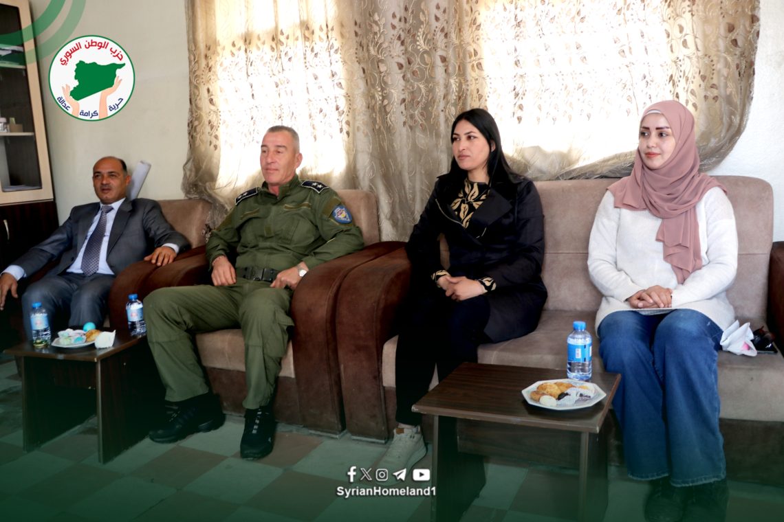 وفد من حزب الوطن السّوري يقدّم التّهنئة خلال زيارة للسوتورو بمناسبة مرور أعياد الفصح المجيد