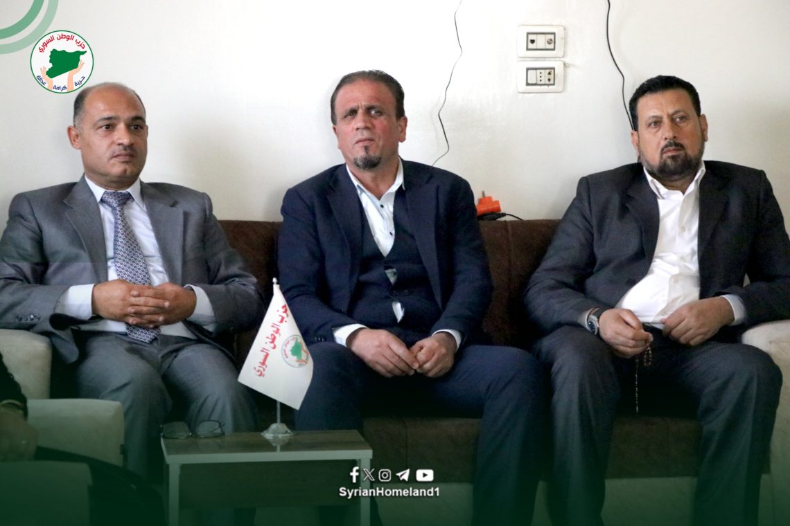 حزب الوطن السّوري يبحث عدداً من القضايا الإنسانية مع إدارة جمعيّة “سنابل الأمل الخيرية” في مبنى الأمانة العامّة بمحافظة الحسكة