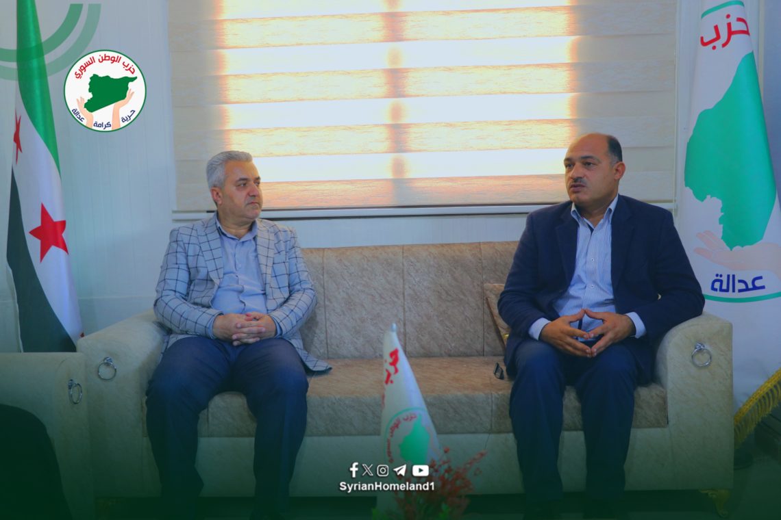 حزب الوطن السّوري يناقش عدداً من الملفّات خلال استقباله وفداً مشتركاً من حزب السّلام الديمقراطي الكردستاني وحزب التّغيير الديمقراطي الكردستاني