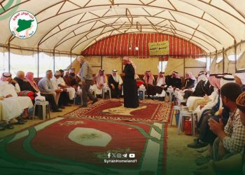 مكتب العشائر في حزب الوطن السوري يشارك في صلح عشائري أنهى قضية وفاة شاب بحادث سير في ريف الحسكة