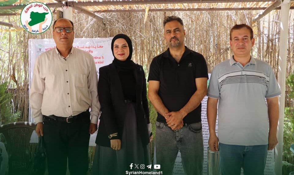 وفد من حزب الوطن السّوري يبحث عدداً من القضايا خلال زيارة لجمعية “سلام من أجل الأمل”